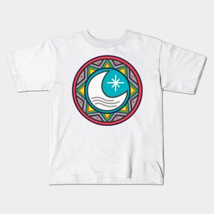 Sun and moon indigenous symbols Kids T-Shirt